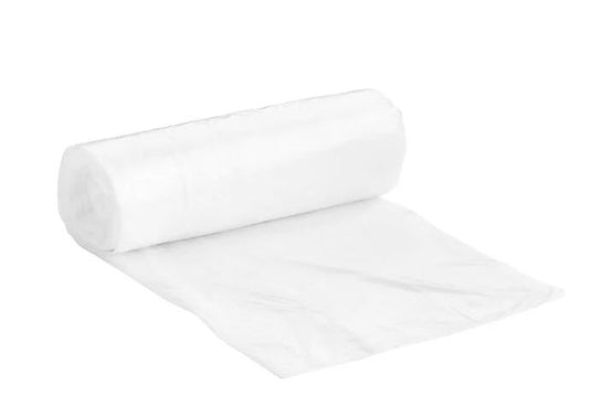 7-10 Gallon 6 Micron 24" x 24" High Density Janitorial Can Liner / Trash Bag - 1000/Case