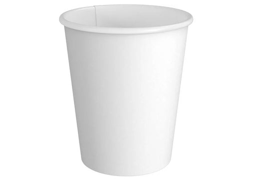 9 oz. white Paper Hot Cup - 1000/Case